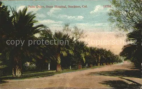 Stockton California Palm Drive State Hospital Kat. Stockton