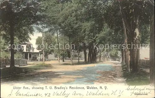 Walden New York Ulster Avenue Bradley s Residence Kat. Walden