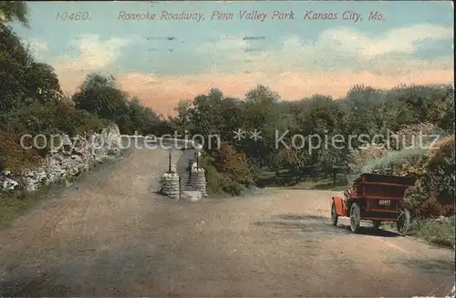 Kansas City Missouri Roanoke Roadway Penn Valley Park Automobile Kat. Kansas City