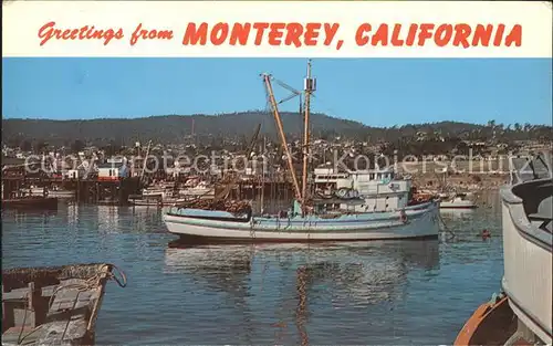 Monterey California Harbor Fisherman s Wharf Army Language School Kat. Monterey