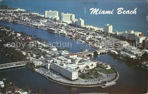 Miami Beach Hotel Row St Francis Hospital aerial view Kat. Miami Beach
