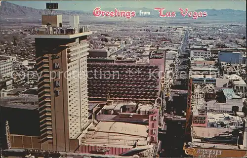 Las Vegas Nevada Aerial view of Downtown Kat. Las Vegas