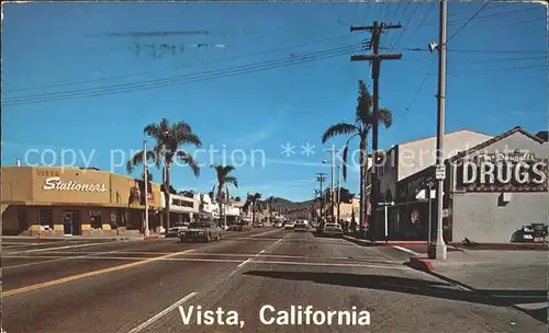 Vista California Street scene Kat. Vista