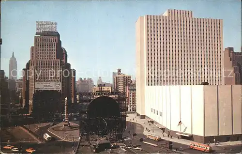 New York City Coliseum and Empire State Building in the background / New York /