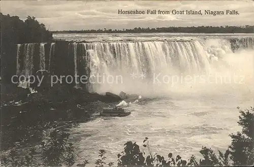 Niagara Falls New York Horseshoe Falls from Goat Island Kat. Niagara Falls