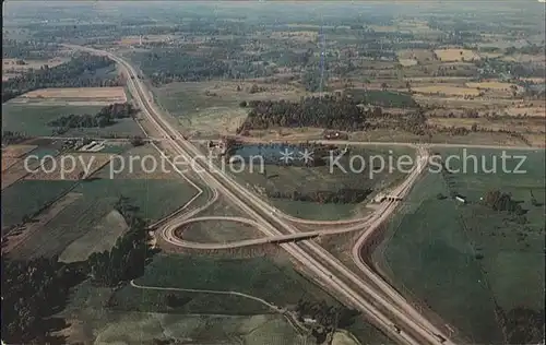 La Porte Indiana Indiana Toll Road Birdseye view Kat. La Porte