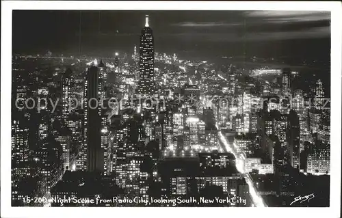 New York City Night scene from Radio City / New York /