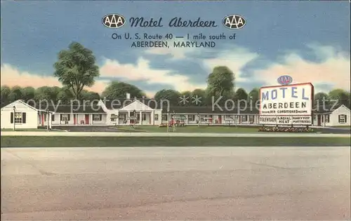 Aberdeen Maryland Motel Kat. Aberdeen