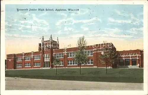 Appleton Wisconsin Roosevelt Junior High School Kat. Appleton
