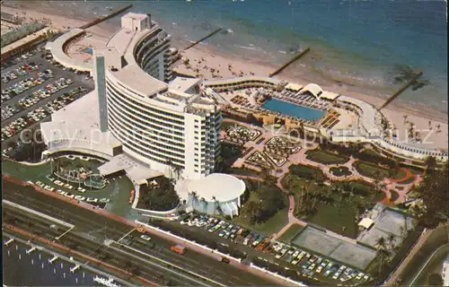 Miami Beach Fontainebleau Hotel aerial view Kat. Miami Beach