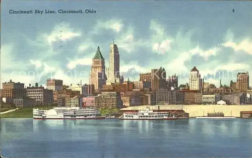 Cincinnati Ohio Skyline Kat. Cincinnati