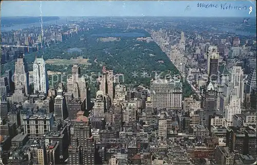 New York City View from RCA Building Central Park upper Manhattan / New York /
