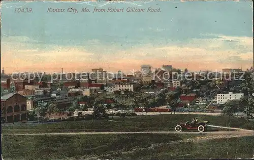 Kansas City Missouri View from Robert Gillham Road Automobile Kat. Kansas City