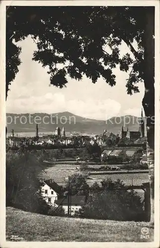 Zittau Blick Gebirge Kat. Zittau