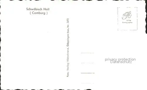 Schwaebisch Hall Comburg Kat. Schwaebisch Hall