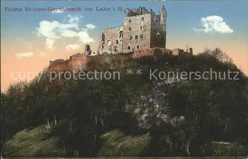 Lahr Schwarzwald Ruine Hohen-Geroldseck / Lahr /Ortenaukreis LKR