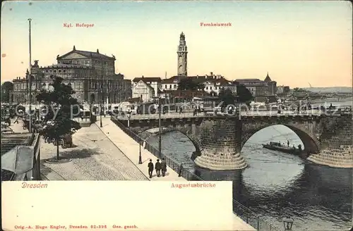 Dresden Kgl. Hofoper Fernheizwerk Kat. Dresden Elbe