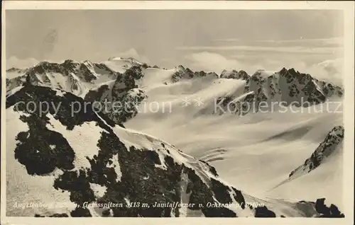 Augstenberg Litzner Gamsspitzen Jamtalferner Ochsenkopf Kat. Augstenberg