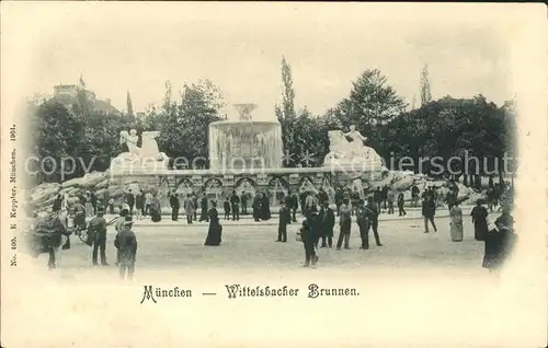 Muenchen Wittelsbacher Brunnen Kat. Muenchen