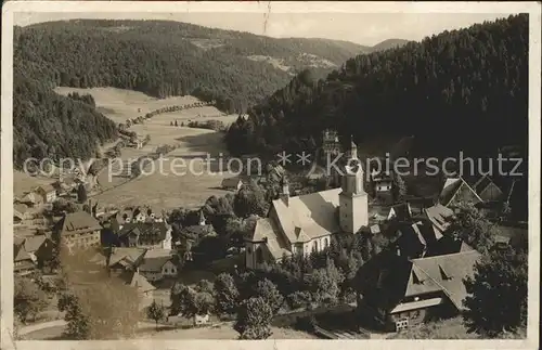 Todtmoos Blick vom Scheibenfelsen gegen Sueden Kat. Todtmoos