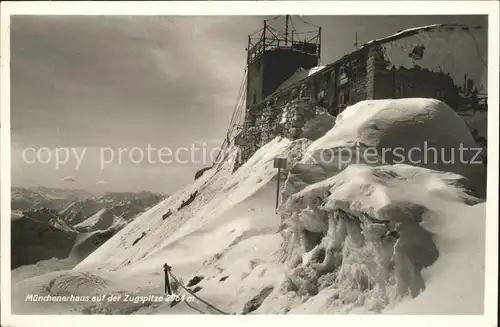 Zugspitze Muenchenerhaus  Kat. Garmisch Partenkirchen