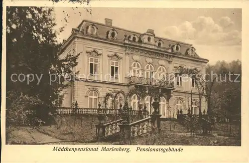 Marienberg Erzgebirge Maedchenpansionat Pensionatsgebaeude Kat. Marienberg