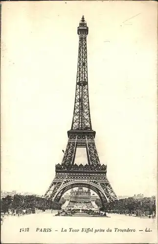 Eiffelturm La Tour Eiffel Trocadero  Kat. Paris