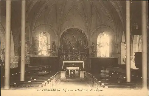 La Feuillie Seine-Maritime L'Interieur de l'Eglise / La Feuillie /Arrond. de Dieppe