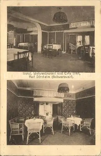 Bad Duerrheim Hotel-Weinrestaurant-Cafe Irma  / Bad Duerrheim /Schwarzwald-Baar-Kreis LKR