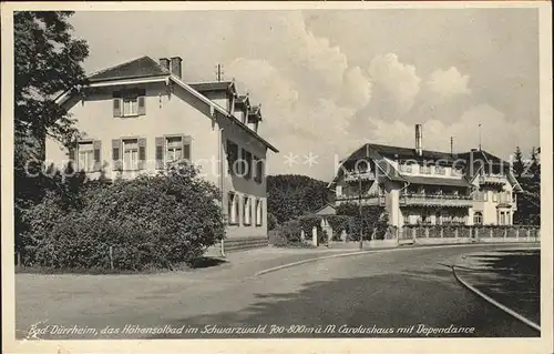 Bad Duerrheim Hoehensolbad Carolushaus Dependance  / Bad Duerrheim /Schwarzwald-Baar-Kreis LKR