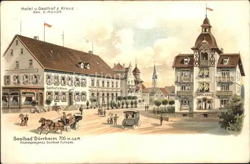 Bad Duerrheim Hotel-Gasthof zum Kreuz  / Bad Duerrheim /Schwarzwald-Baar-Kreis LKR