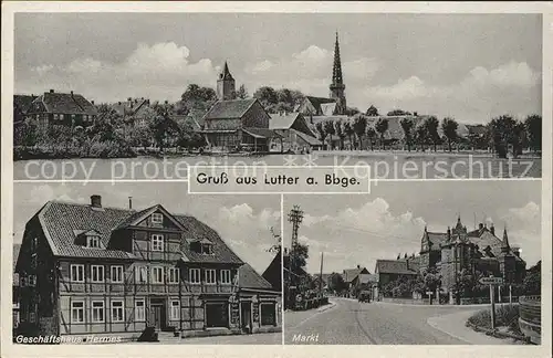 Lutter Barenberge Geschaeftshaus Hermes Markt  / Lutter am Barenberge /Goslar LKR