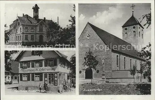Zusenhofen Schulhaus Kaufhaus H. Lebfromm  / Oberkirch /Ortenaukreis LKR