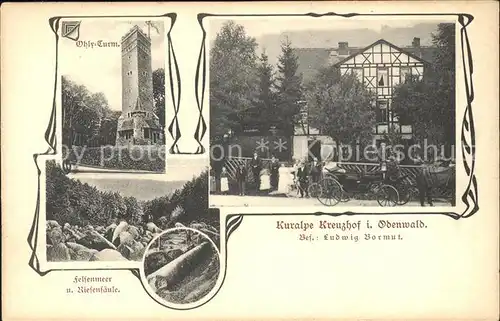 Lautertal Odenwald Kuralpe-Kreuzhof Ohlyturm Felsenmeer / Lautertal (Odenwald) /Bergstrasse LKR