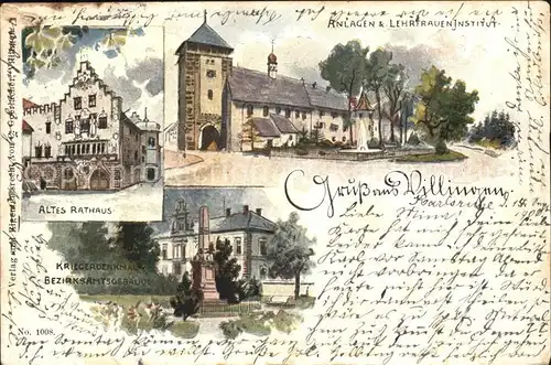 Villingen-Schwenningen Altes Rathaus Lehrfraueninstitut Bezirksamtsgebaeude / Villingen-Schwenningen /Schwarzwald-Baar-Kreis LKR