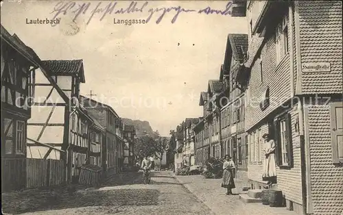 Lauterbach Hessen Langgasse  / Lauterbach (Hessen) /Vogelsbergkreis LKR