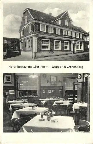 Wuppertal Cronenberg Hotel-Restaurant Zur Post / Wuppertal /Wuppertal Stadtkreis