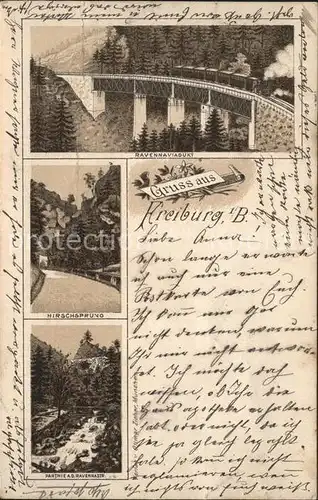 Freiburg Breisgau Ravennaviadukt Hirschsprung  / Freiburg im Breisgau /Breisgau-Hochschwarzwald LKR