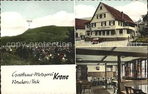 Brucken Gasthaus-Metzgerei Krone / Lenningen /Esslingen LKR