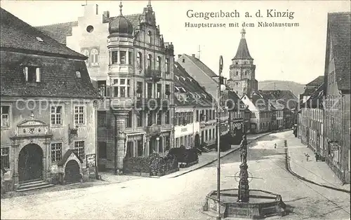 Gengenbach Hauptstrasse Nikolausturm  / Gengenbach Schwarzwald /Ortenaukreis LKR