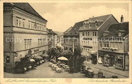 Sondershausen Thueringen Marktplatz Ratskeller / Sondershausen /Kyffhaeuserkreis LKR