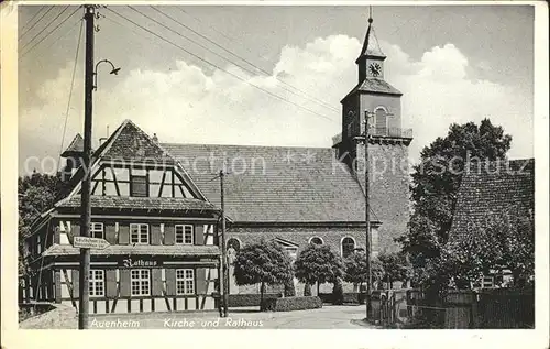 Auenheim Ortenau Kirche Rathaus / Kehl /Ortenaukreis LKR