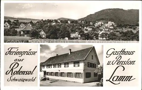 Rotensol Gasthaus-Pension Lamm  / Bad Herrenalb /Calw LKR