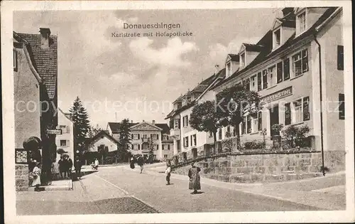 Donaueschingen Karlstrasse Hofapotheke / Donaueschingen /Schwarzwald-Baar-Kreis LKR
