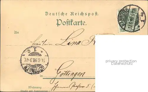 Hannover Vergnuegungspark Tivoli Prachtbauten Grotten Restauration Grosse Terrasse Litho / Hannover /Region Hannover LKR