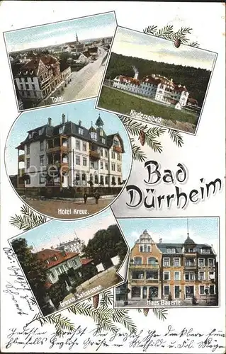 Bad Duerrheim Hotel Kreuz Kindersolbad Haus Baeuerle Salinenamt  / Bad Duerrheim /Schwarzwald-Baar-Kreis LKR