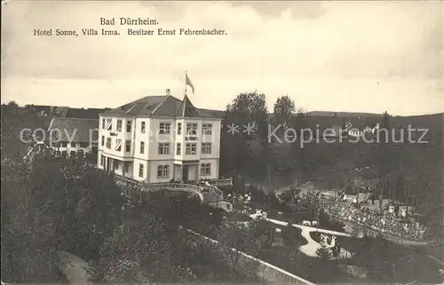 Bad Duerrheim Hotel Sonne Villa Irma  / Bad Duerrheim /Schwarzwald-Baar-Kreis LKR