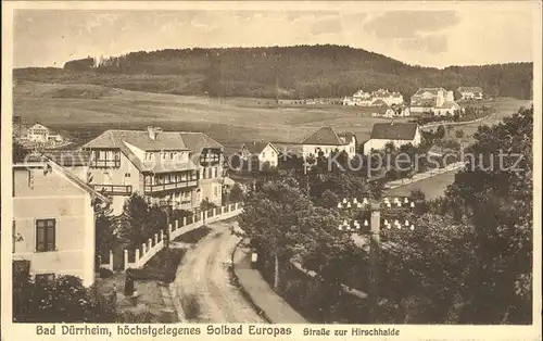 Bad Duerrheim Strasse zur Hirschhalde / Bad Duerrheim /Schwarzwald-Baar-Kreis LKR