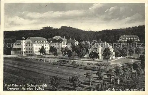 Bad Duerrheim Kinder- und Landessolbad  / Bad Duerrheim /Schwarzwald-Baar-Kreis LKR