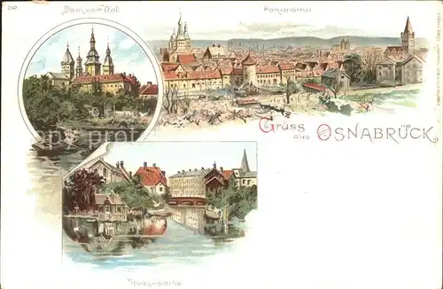 Osnabrueck Dom Wall Haasepartie Litho / Osnabrueck /Osnabrueck LKR